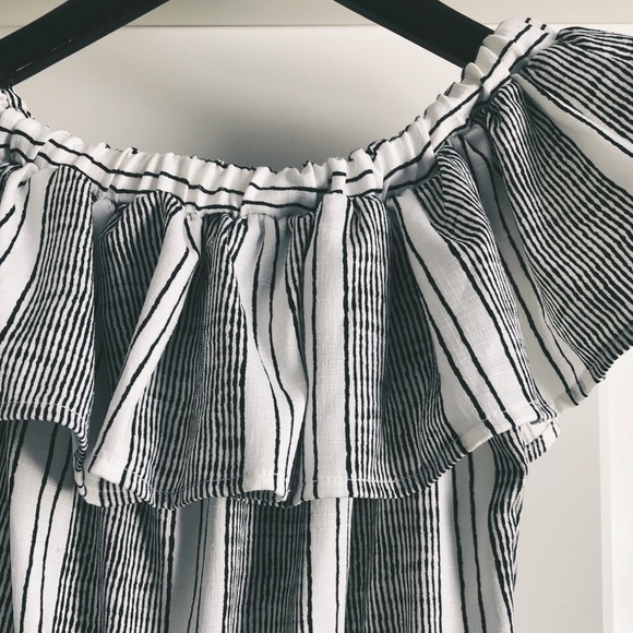 Missguided striped bardot grill detail jumpsuit - Picture 4 of 5